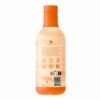 Parte posterior de la botella de Forever Aloe Peaches con su información nutricional