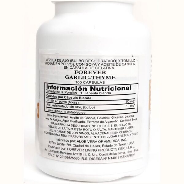 suplemento de ajo forever