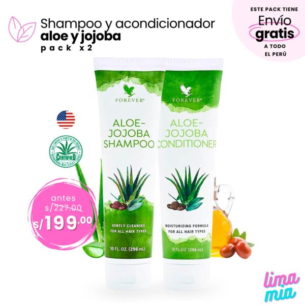 pack shampoo y acondicionador forever
