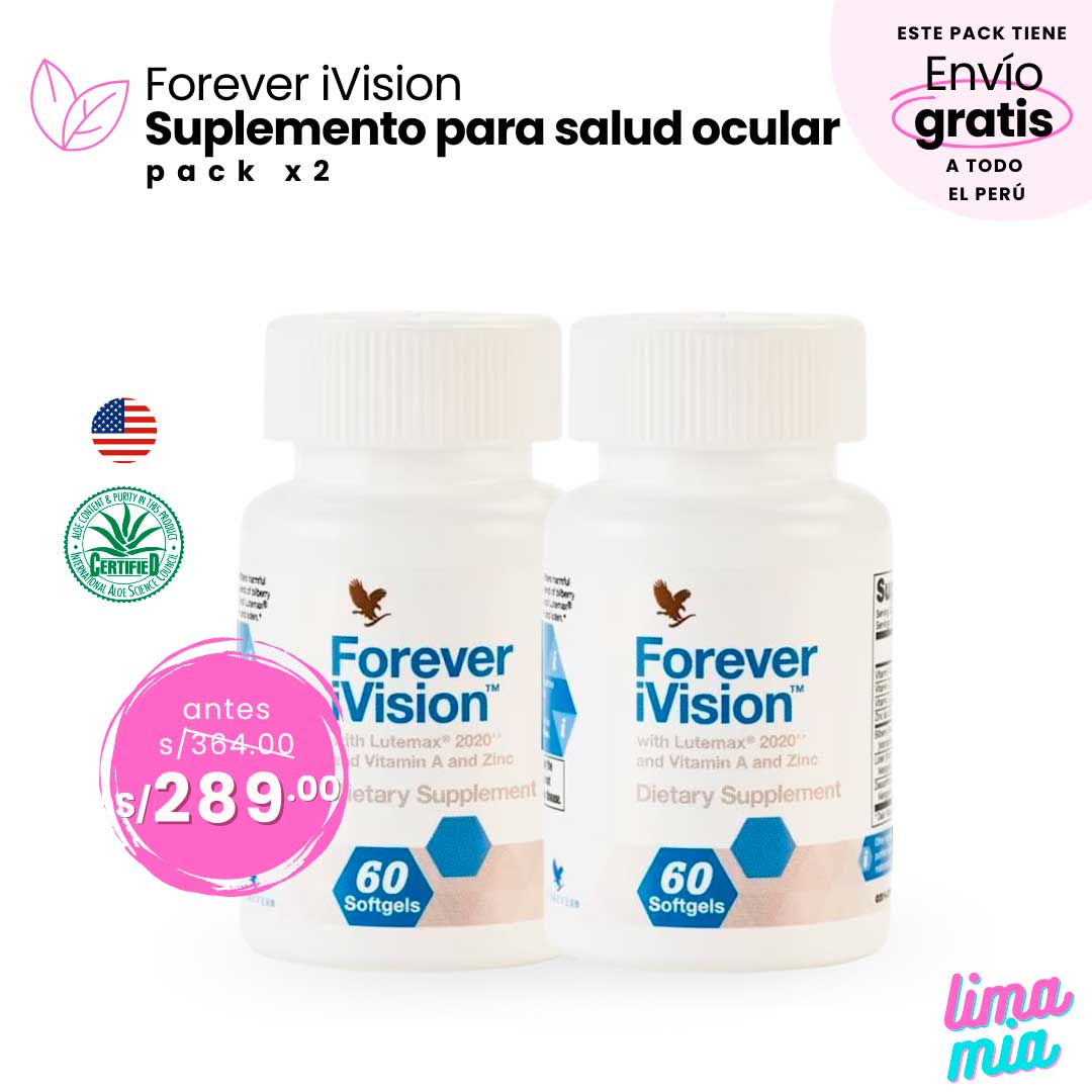 Pack x2 – Suplemento Forever iVision – Forever Living