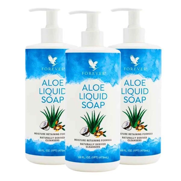 Pack x3 de Aloe Liquid Soap de Forever, jabón líquido de aloe vera con dosificador