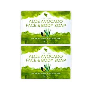 Pack x2 de jabón en barra Aloe Avocado Face & Body Soap de Forever