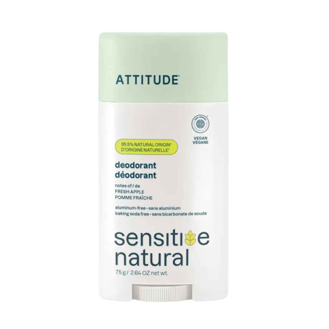 Desodorante para Piel Sensible – ATTITUDE Sensitive Natural (manzana)