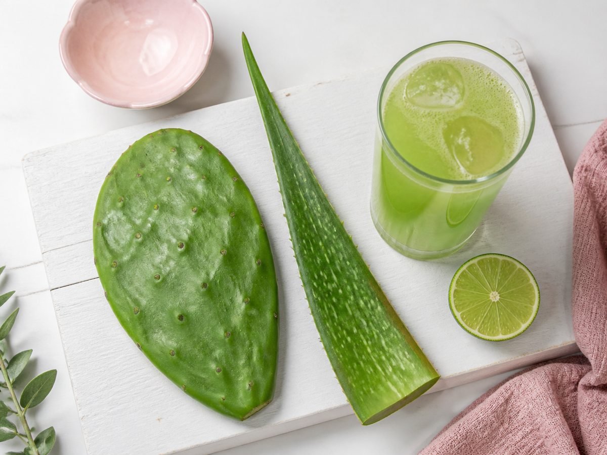 sábila con nopal