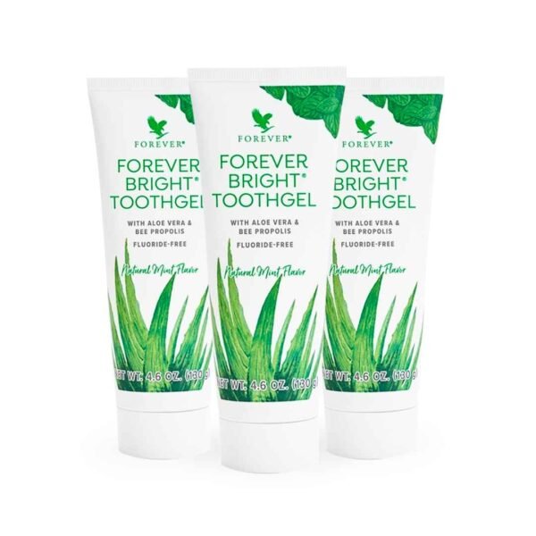 Pack x3 de pasta dental sin flúor Forever Bright Toothgel