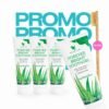 Pack x4 de pasta dental Forever Bright Toothgel con cepillo de bambú de regalo