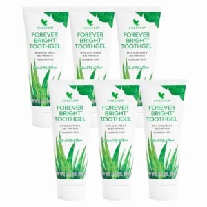 Pack x6 de pasta dental sin flúor Forever Bright Toothgel