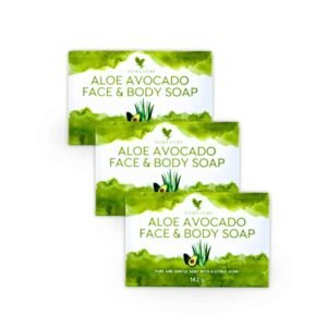 Pack x3 de jabón en barra Aloe Avocado Face & Body Soap de Forever