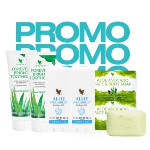 Pack x6 de Forever: dos pastas dentales, dos desodorantes Ever-Shield y dos jabones de palta