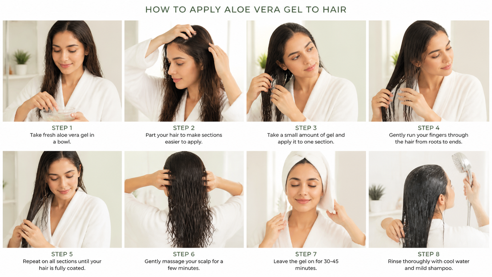 como aplicar sabila en el cabello