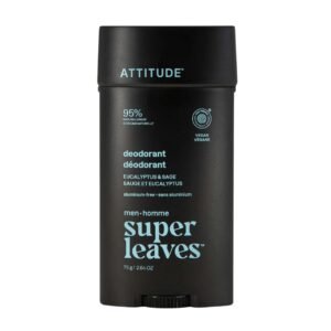 Desodorante natural para hombre ATTITUDE Super Leaves eucalipto y salvia sin aluminio