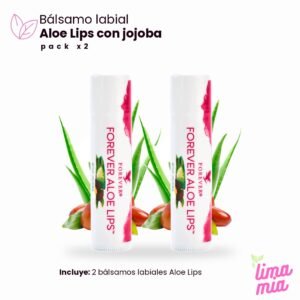 Pack x2 de Bálsamo labial Aloe Lips: 2 bálsamos labiales Aloe Lips
