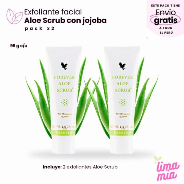 Pack x2 de Exfoliante Aloe Scrub: 2 exfoliantes Aloe Scrub