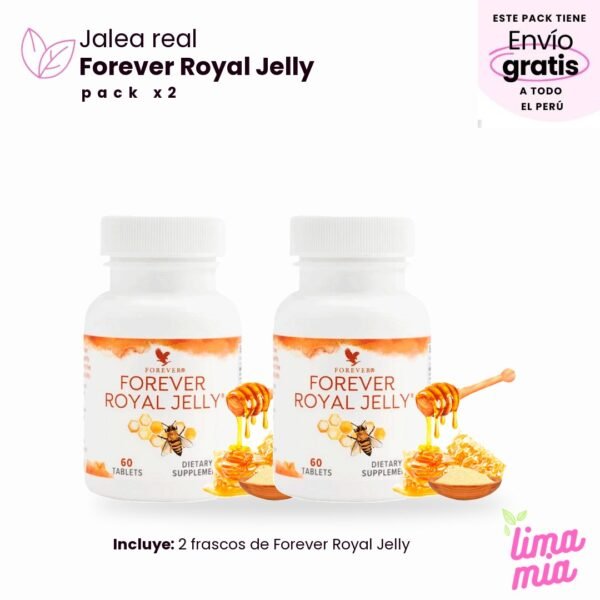 Pack x2 de Forever Royal Jelly, jalea real: 2 frascos de Forever Royal Jelly