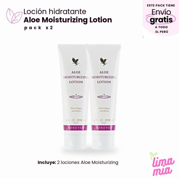 Pack x2 de Loción hidratante Aloe Moisturizing: 2 lociones Aloe Moisturizing
