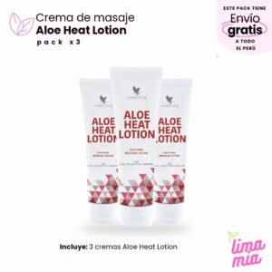 Pack x3 de Crema Aloe Heat Lotion: 3 cremas Aloe Heat Lotion