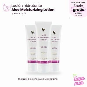 Pack x3 de Loción hidratante Aloe Moisturizing: 3 lociones Aloe Moisturizing