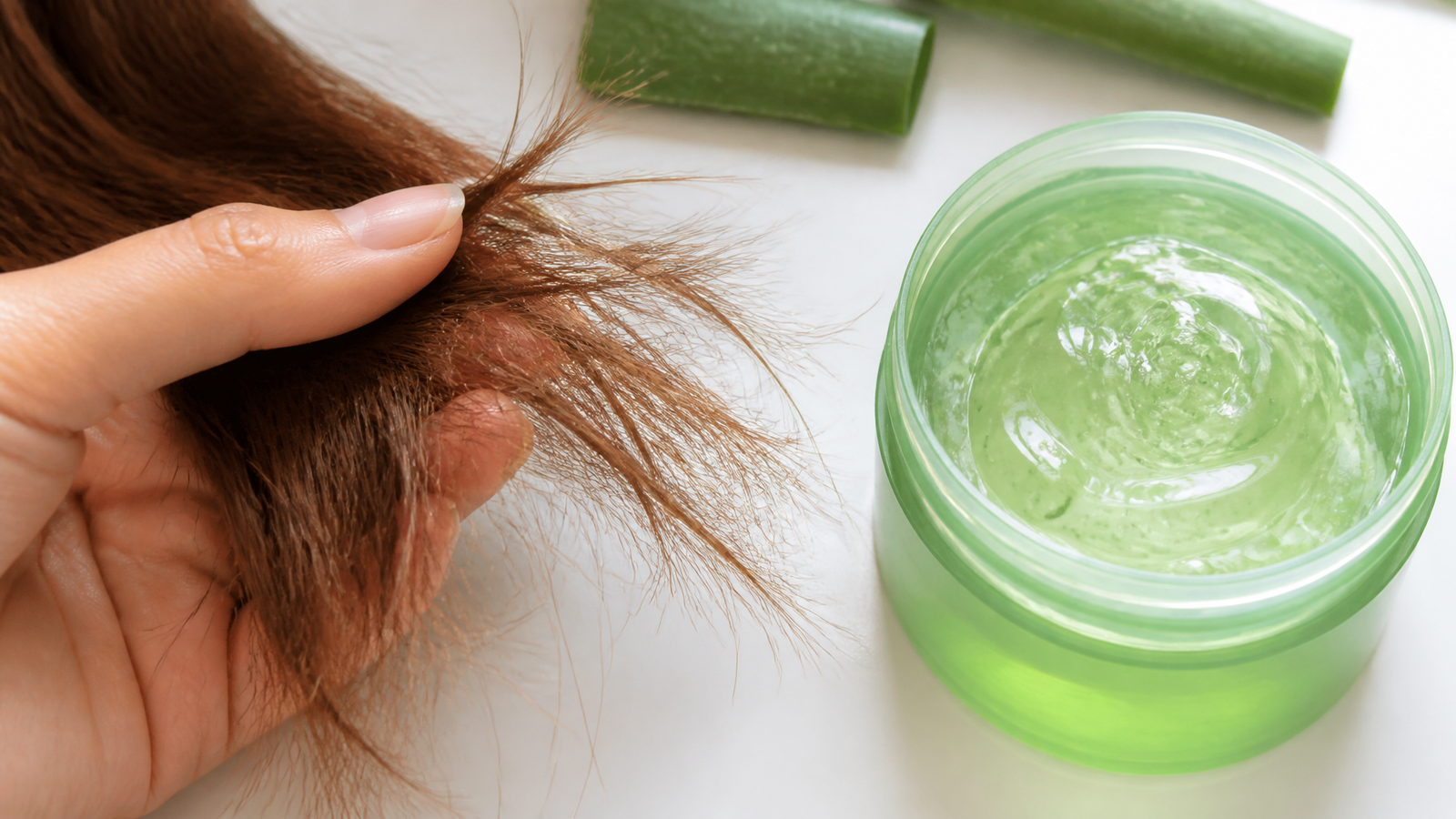 aloe vera para el cabello dañado