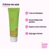 Acondicionador para Niños de Sandía y Coco: cómo se usa (tras el shampoo, de la mitad a las puntas, espera unos minutos, enjuaga a fondo)