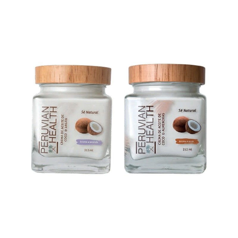 Pack x2 crema de coco Peruvian Health argán y almendras 212 ml – Lima Mía