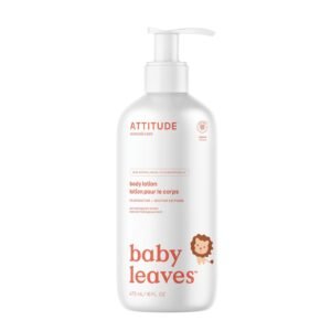 Crema corporal para bebé ATTITUDE néctar de pera, 473 ml