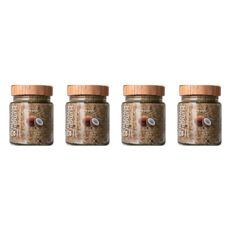 Pack x4 exfoliante corporal de coco Peruvian Health 170 g – Lima Mía