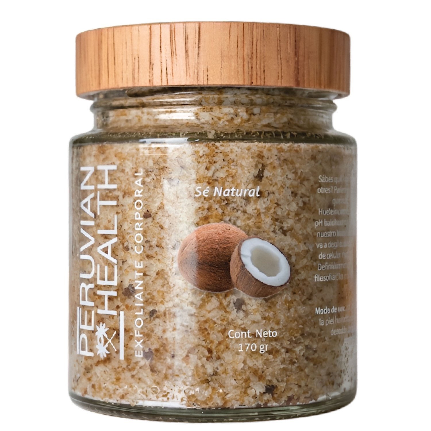 Exfoliante corporal de coco Peruvian Health 170 g – Lima Mía
