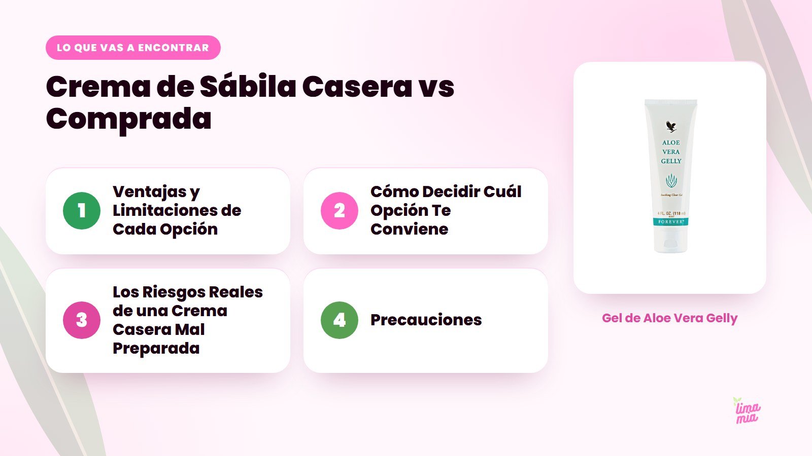 Lo que vas a encontrar en «Crema de Sábila Casera vs Comprada»: Ventajas y Limitaciones de Cada Opción, Cómo Decidir Cuál Opción Te Conviene, Los Riesgos Reales de una Crema Casera Mal Preparada, Precauciones