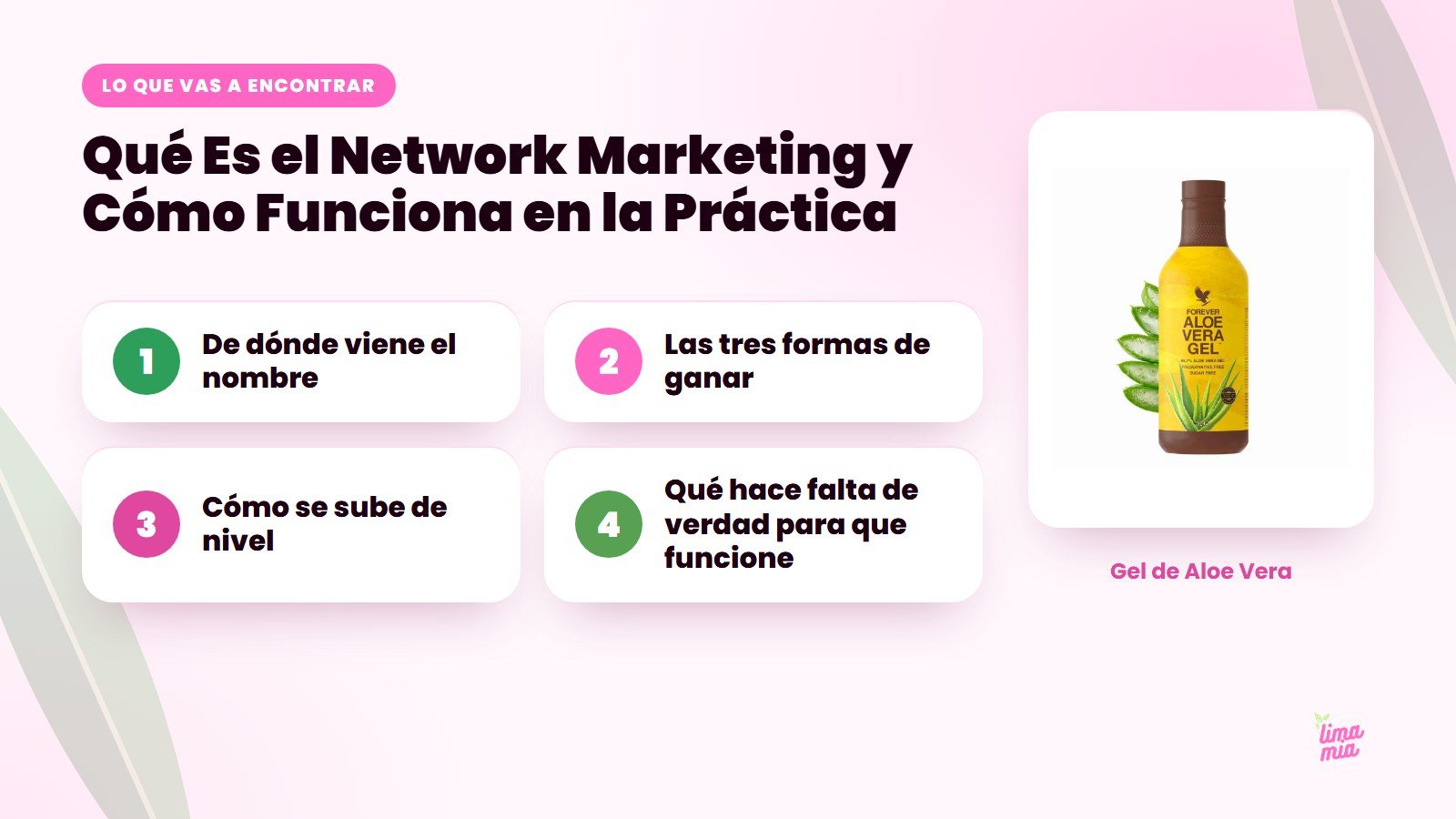 Lo que vas a encontrar en «Qué Es el Network Marketing y Cómo Funciona en la Práctica»: De dónde viene el nombre, Las tres formas de ganar, Cómo se sube de nivel, Qué hace falta de verdad para que funcione