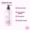 Jabón de Manos Líquido Coco y Frutos Rojos: cómo se usa (moja las manos, pon una dosis pequeña, haz espuma, enjuaga con agua)