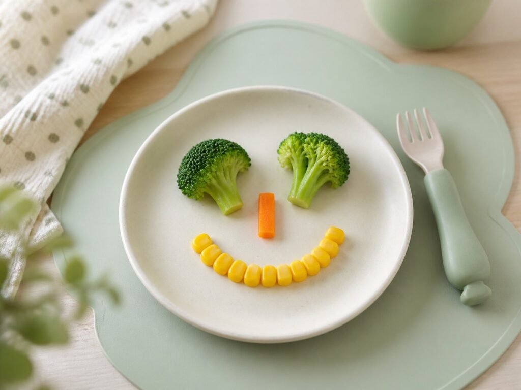 niño que no come verduras