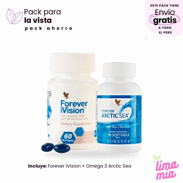 Pack para la Vista – iVision (luteína) + Omega 3 Arctic Sea