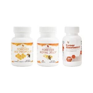Pack x3 para las Defensas – Propóleo + Jalea Real + Vitamina C: 3 unidades del producto sobre fondo blanco