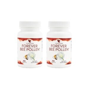 Pack x2 Suplemento de Polen – Forever Bee Pollen: 2 unidades del producto sobre fondo blanco
