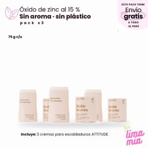 Pack x3 de crema para escaldaduras: 3 cremas para escaldaduras ATTITUDE