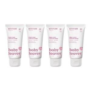 Pack x4 crema para escaldaduras ATTITUDE: 4 tubos de 75 g con óxido de zinc