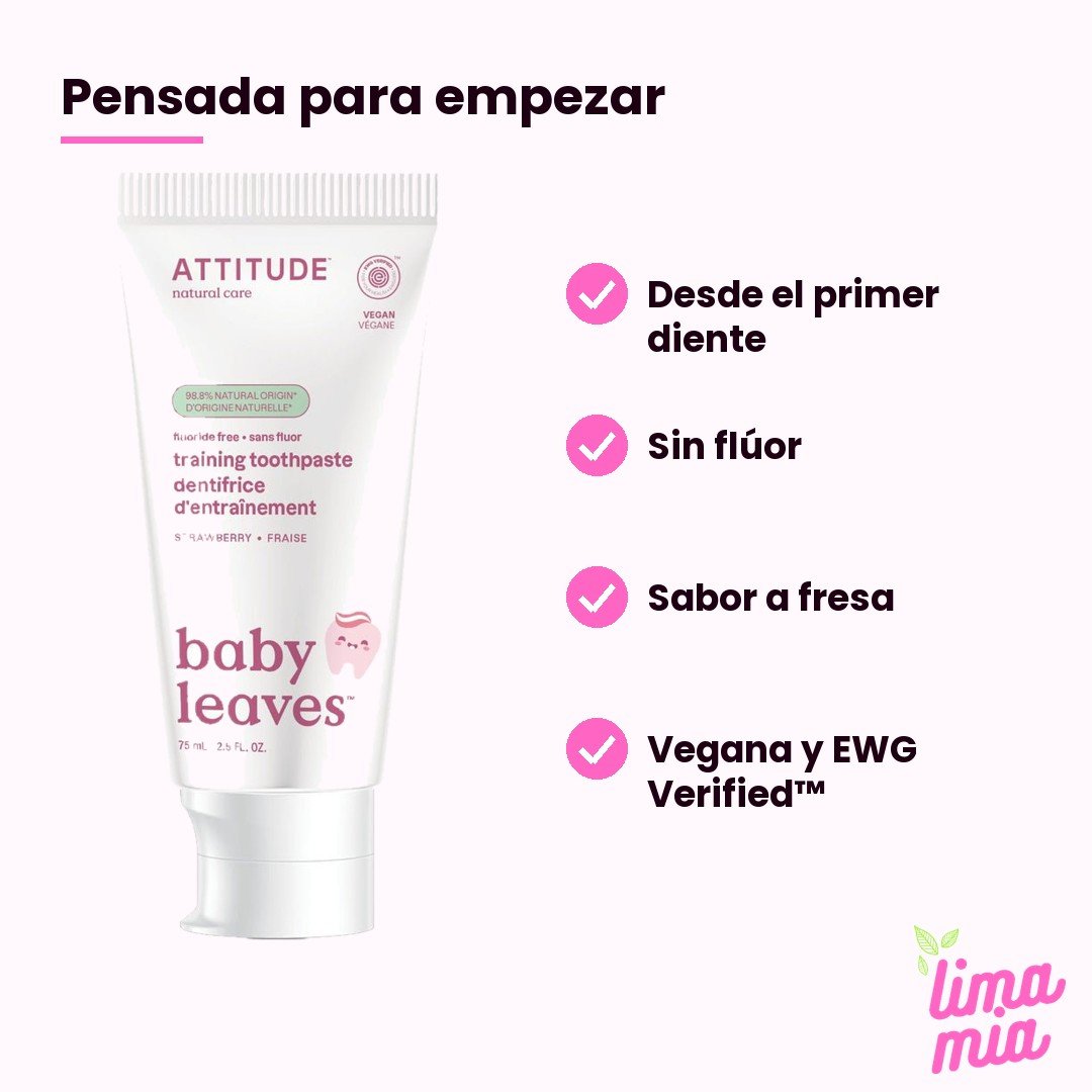 Pasta dental para bebé ATTITUDE: pensada para empezar