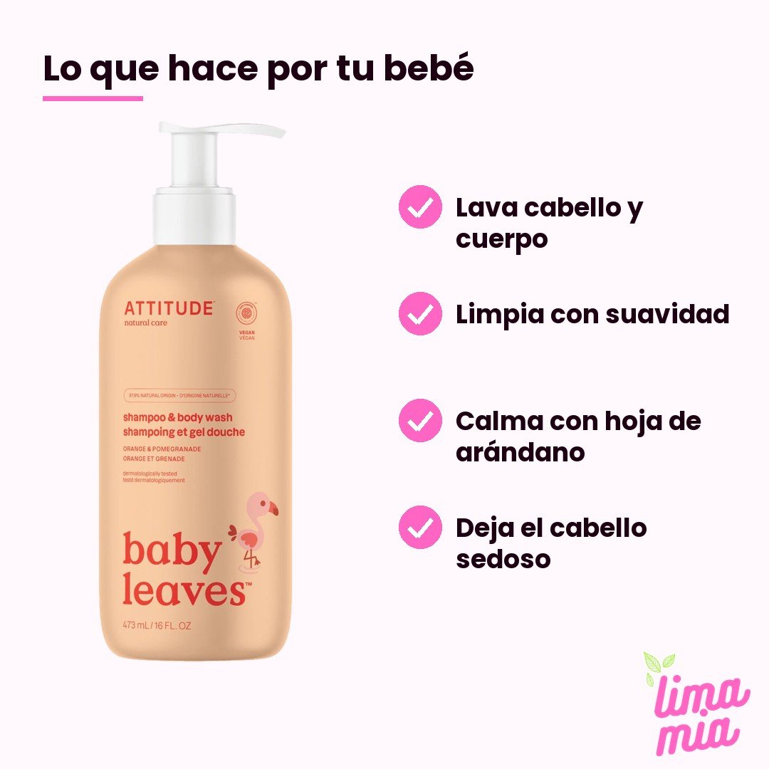 Shampoo para bebé ATTITUDE: lo que hace por tu bebé