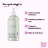 Shampoo para Bebé de Manzana y Gel de Baño 2 en 1: por qué elegirlo (aroma a dulce manzana, cabello y cuerpo en uno, vegano e hipoalergénico, hoja de arándano)