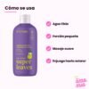 Shampoo para Niños de Vainilla y Pera 2 en 1: cómo se usa (agua tibia, porción pequeña, masaje suave, enjuaga hasta aclarar)