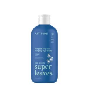 Shampoo para niños ATTITUDE arándanos, 473 ml